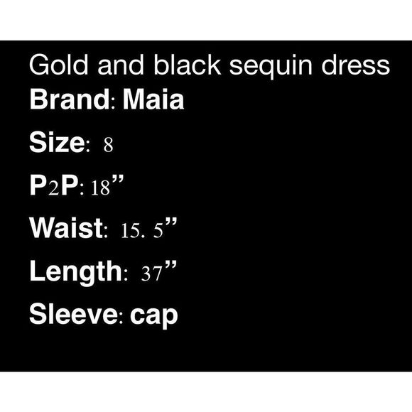 Maia gold and black sequin dress - Picture 10 of 10